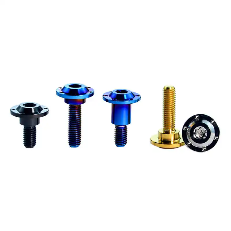 1Pcs Titanium Alloy Screw Stepped M5 M6 x 13 15 16 17 19 20mm Motorcycle Outer Panel Screw Bolt Multiple Colors - Image 5