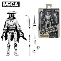 NECA 54386 Teenage Mutant Ninja Turtles Action Figure Elite Foot Ninja Guard Black & White 18 cm Original Doll Collection Toys 