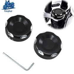 Motorcycle Upper Fork Stem Nut Cover Fit For Harley Dyna Fat Bob Low Rider Super Glide 2011-2021 Sportster XL 883 1200 2014-2024