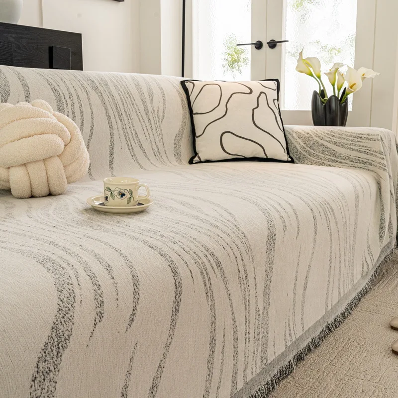Home Living Room Sofa Couch Towel Full Protection Luxury Sofa Cover Waterproof Cat Proof Chenille Slipcover 2/3/4 Seater Couch