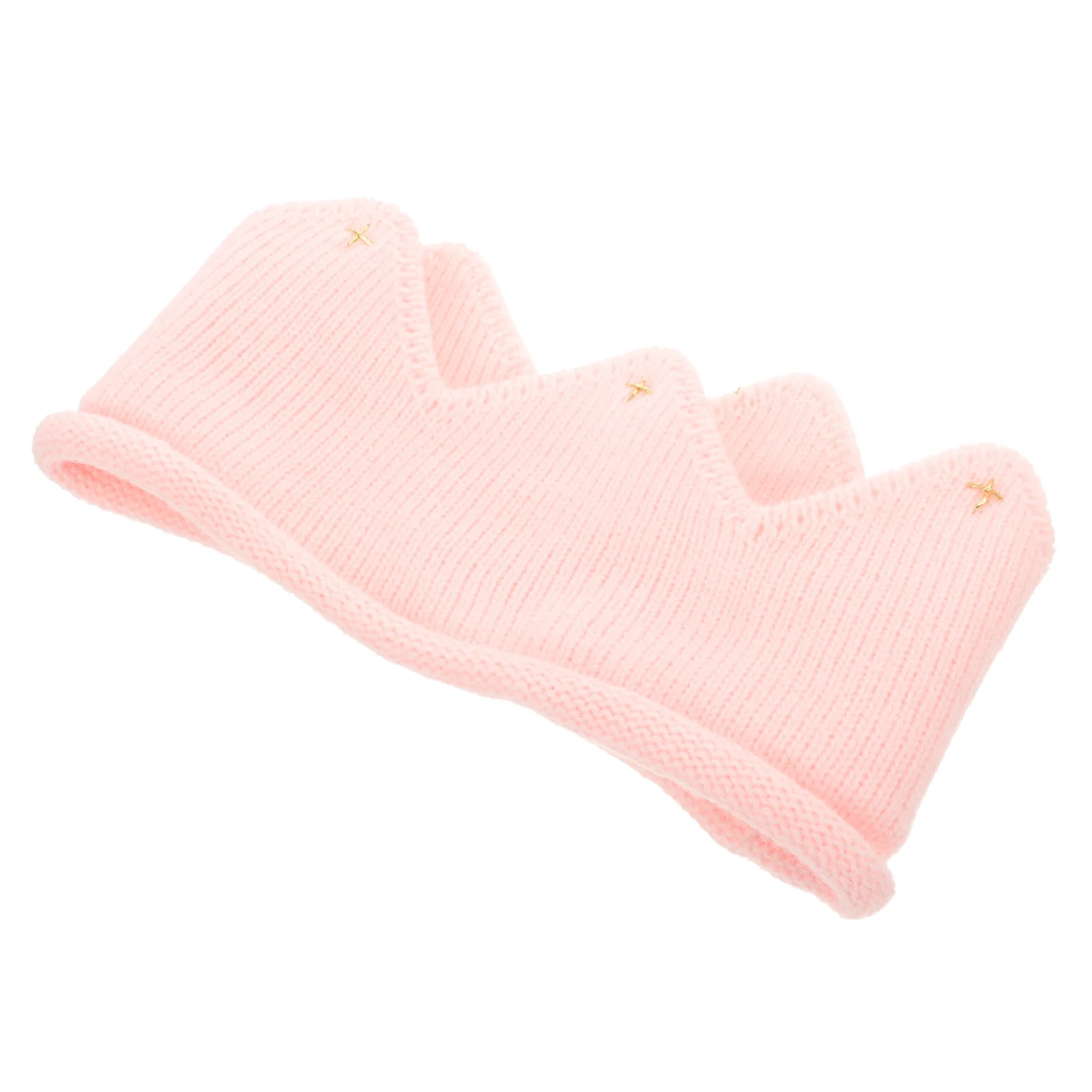 

Baby Kids Girls Pink Warm Knitted Hat Thick Acrylic Stretchy Soft for Special Occasions Photos Custom