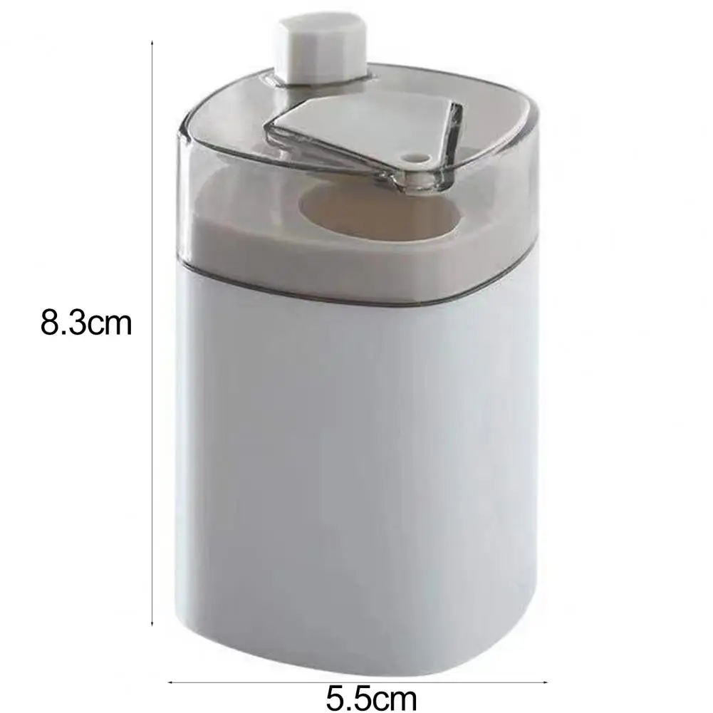 Hand Press Automatic Toothpick Box Container Wheat Straw Creative Toothpick Bottle Cans for Kitchen Household Dispenser Holder