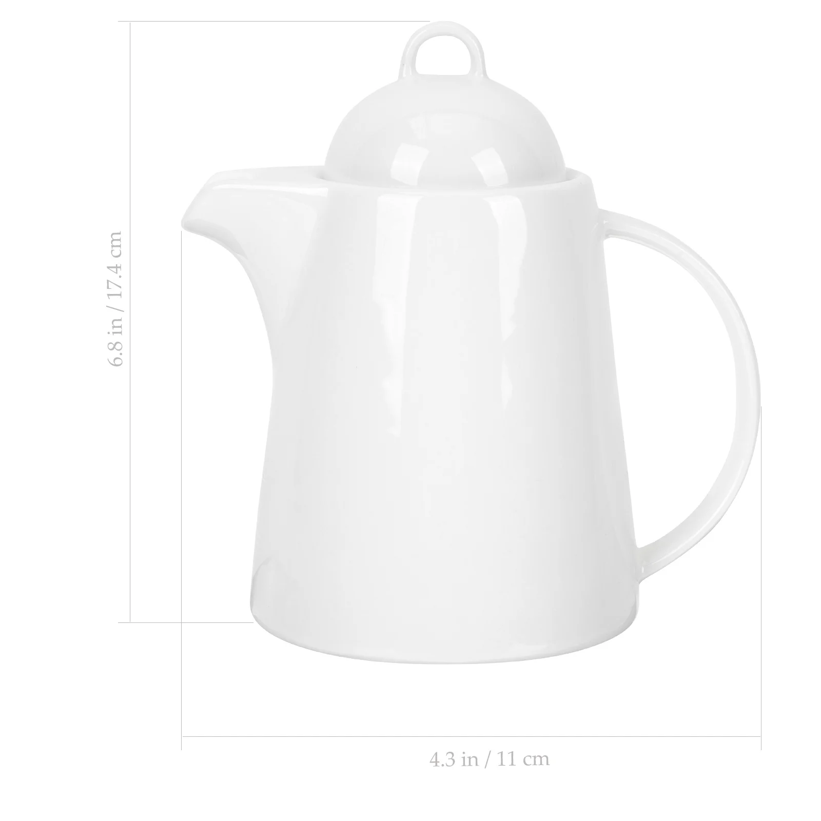 

Ceramic Coffee Pot Tea Kettle Ergonomic Grip Lightweight Stable Dishwasher Safe Perfect Gift Coffee Lovers Daily Use