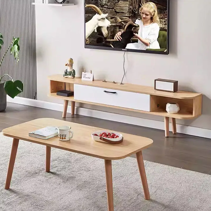 Modern Luxury Tv Table Universal Organizer Storage Designer Drawers Wood Tv Stands Living Room Muebles Chinese Style Furniture
