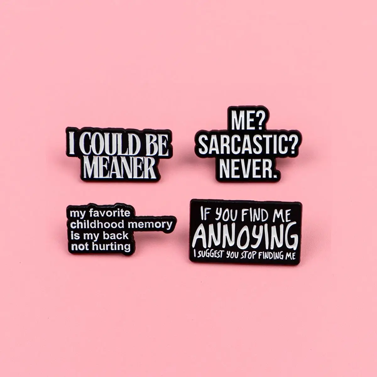 Funny Sarcastic Quote Brooch Metal Enamel Pins Badge on Backpack Clothing Jewelry Gift for Fans Friends Fashion Accessories