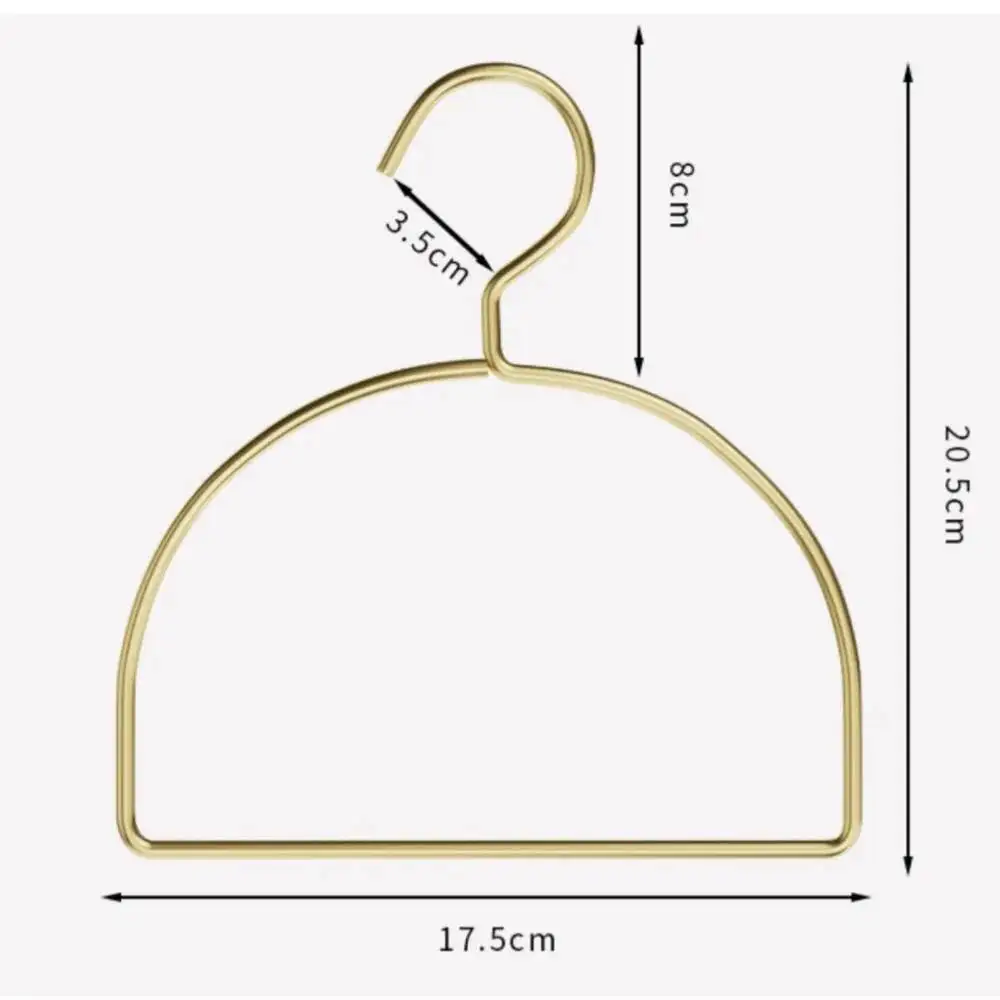 10 Stück Goldene Große Ring-Schalhalter Kleiderschrank-Aufbewahrungsregal für Krawatten Gürtel Schals – Detail 2