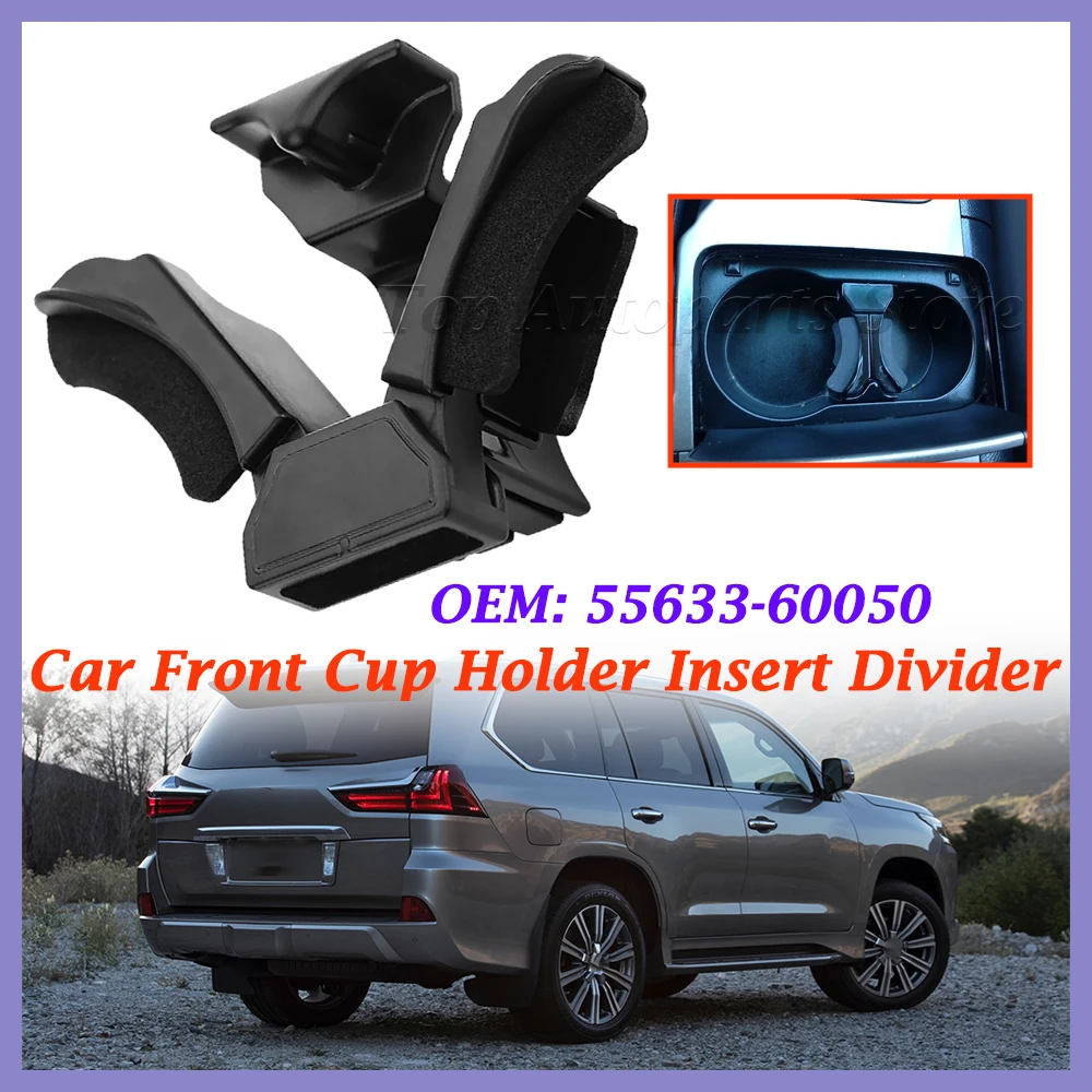 For Toyota Land Cruiser 2000-2007 For Lexus Gx470 Lx470 Lx570 55633-60050 Car Front Cup Holder Insert Divider