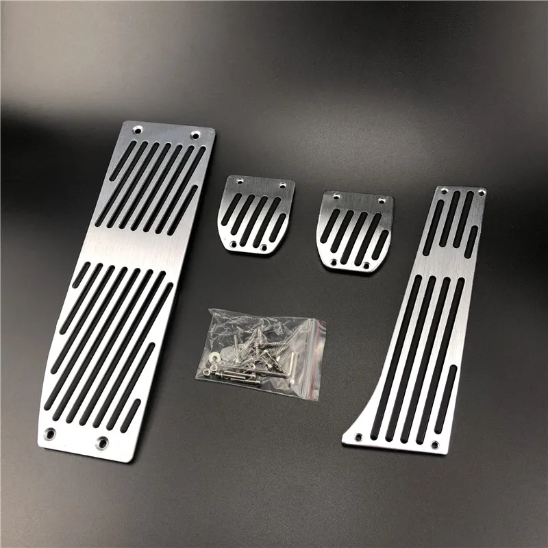 Car styling Black Aluminium Alloy footRest Gas pedal Brake Pedal for BMW E93 X1, 1,2,3,4-series E39 E46 E87 E84 E90 E91 E92