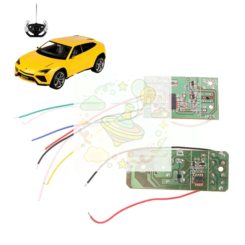 1 Set Circuit Board 40M 4CH PCB Receives Controller Module For RC Car Accessories DIY RC Airplane Remote Control Toy