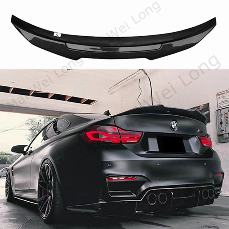 High Quality Carbon Fiber Rear Wing Trunk Lip Spoiler For Bmw F32 F33 F36 4 Series 420 428 430 435 2014-2018 Psm Style