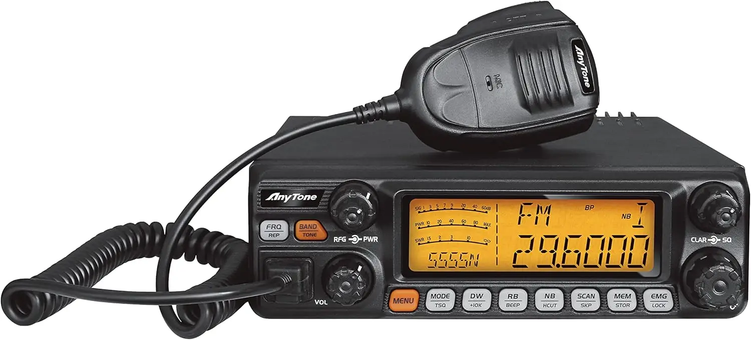 10 Meter Radio for Truck, High Power Output 60W AM PEP,50W FM,SSB 60W