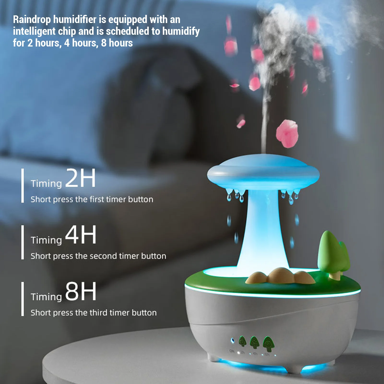 Umidificador de névoa 7 cores led night light difusor de aromaterapia para casa óleo perfumado umidificadores de ar névoa fria alimentado por usb