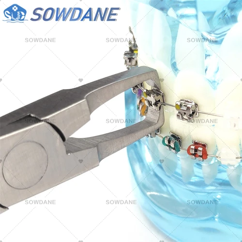 Imagen 2 del producto Soporte de ortodoncia Dental, alicates para quitar aparatos dentales, fórceps de punta recta, herramienta para instrumentos dentales, pinzas de soporte
