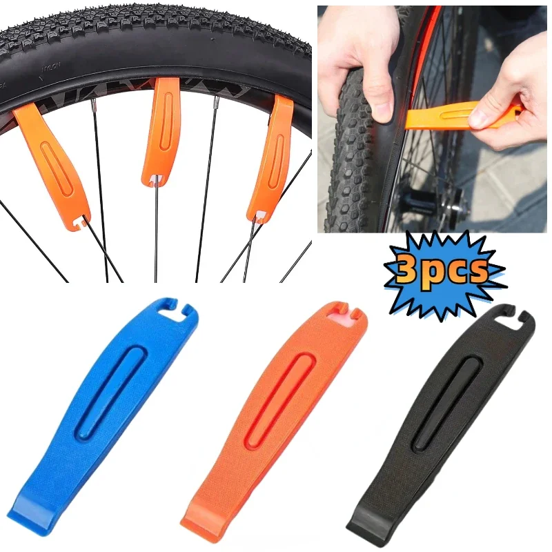 3 pezzi leva per pneumatici per pneumatici per bicicletta in nylon ultraleggero barra di leva per pneumatici per mountain bike cambio per cerchioni cucchiaio strumento per rimozione piede di porco per ciclismo