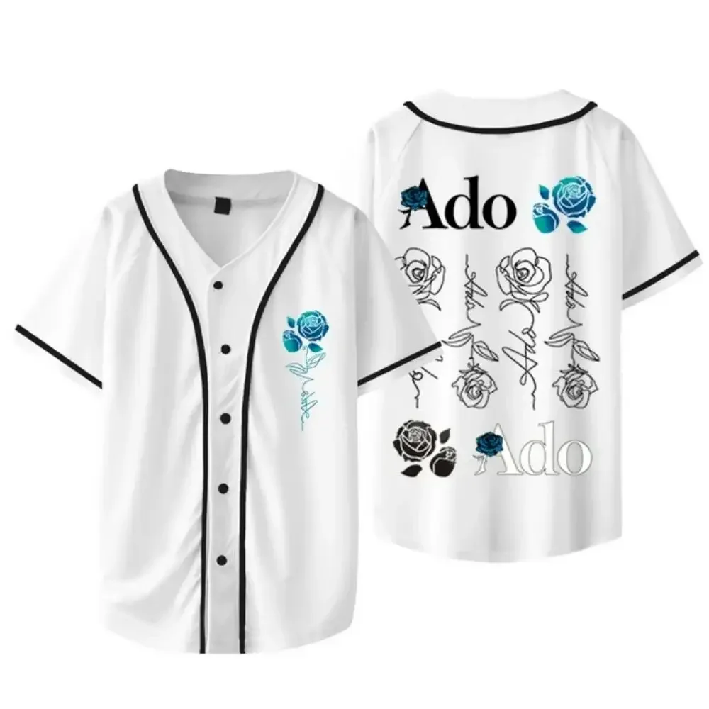 

2024 Ado Wish Tour Baseball Jersey 3D Prints Unisex Short Sleeve Tee Casual Streetwear Women Men Clothes