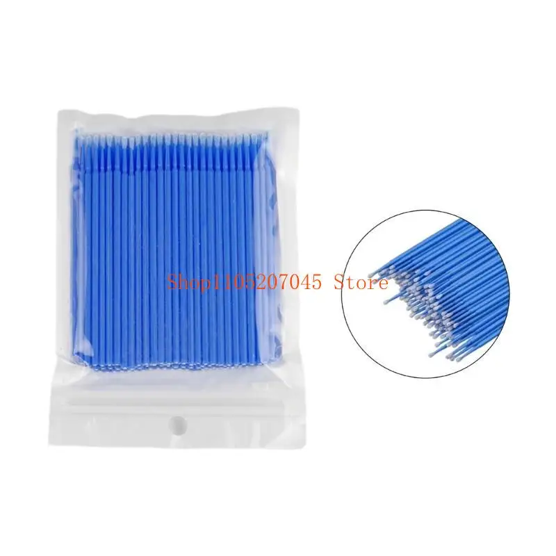37cd Portable Paint Micro Brush Tips Auto Head Mini Car Applicator 100pcs
