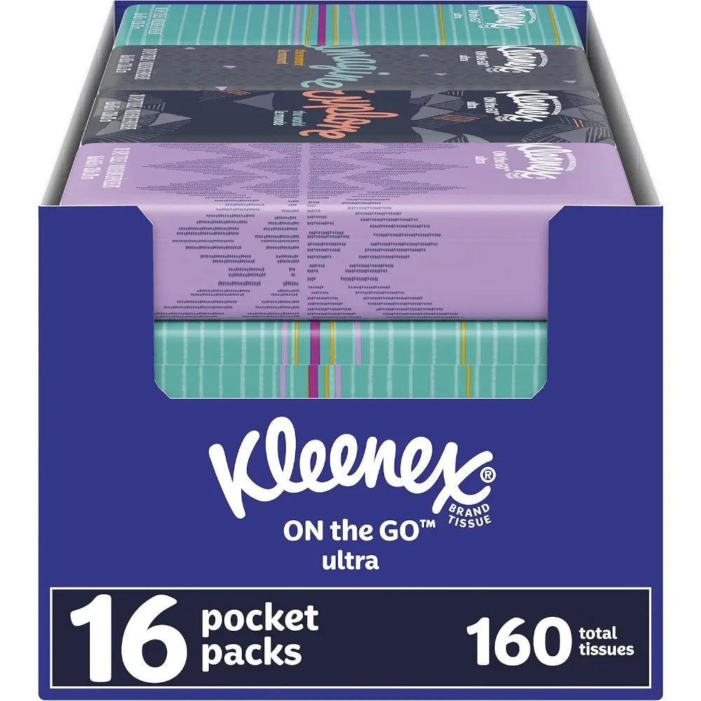 White Facial Tissue Soft and Strong 16 Pack Bulk for Home and Office