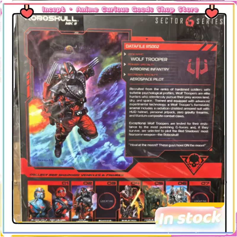 

In Stock Red Wolf Soldier Red Shadow Wolf Soldier 6 Inches 1/12 Special Forces Monster Action Force Action Figure Model Toy