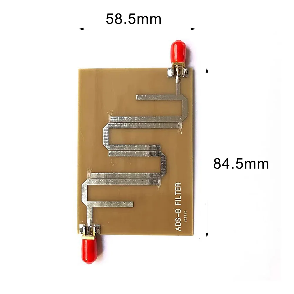 ADS-B Microstrip Bandpass Filter 1-1.2GHz For Receiver Board Transmission Range Signal With Female Connector PCB