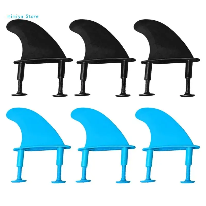 

3Pcs Soft Surfboard Fins TPU Soft Tops Surfs Fins with Screw Soft Surfboard Thrusters Tail Fins Replacement Surfing Part