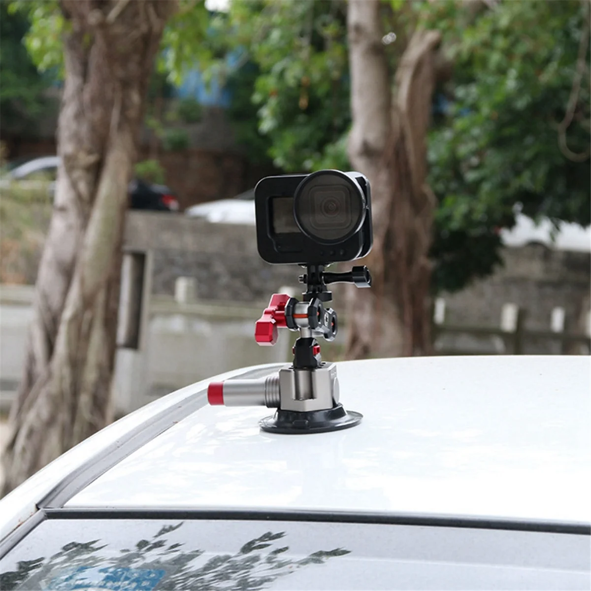 SMIEA 3 Inch Car Photography Suction Cup First-Person Perspective Car Mount Suitable for Gopro Accessories Black