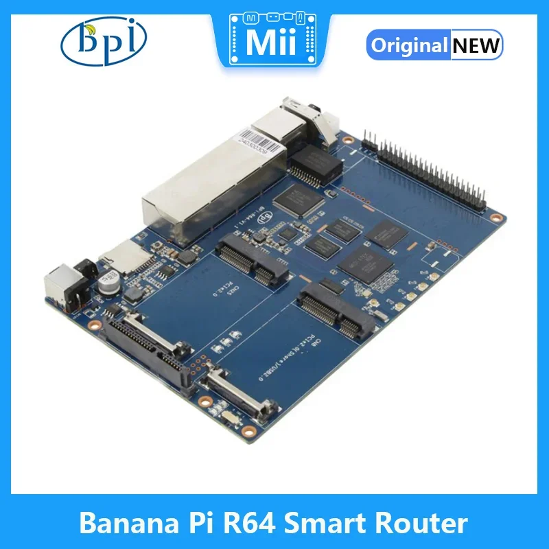 Banana pi BPI-R64 roteador inteligente baseado placa de desenvolvimento uso mediatek mt7622 64bit 5 porto 10/100/1000 mb ethernet porto