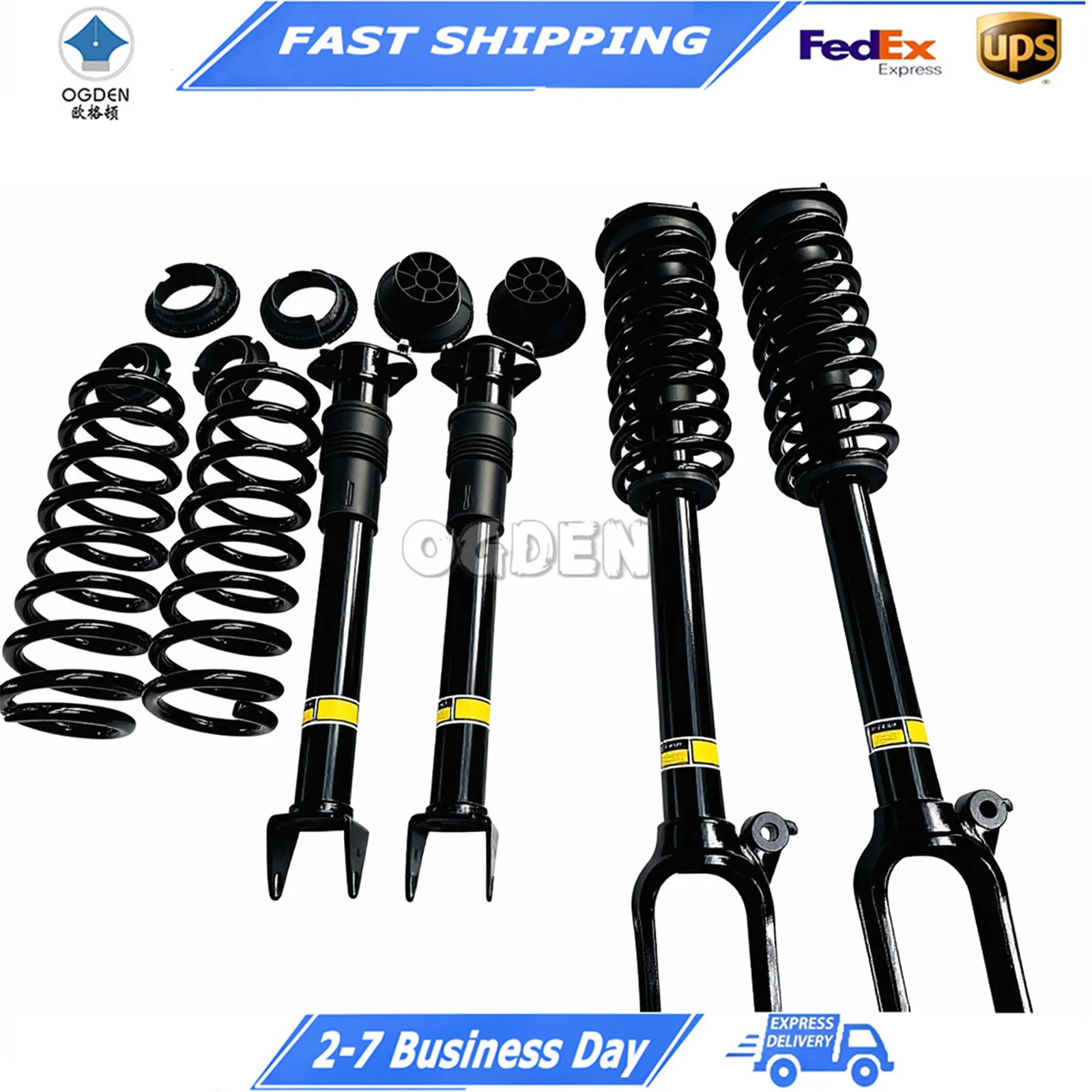 OGDEN Air to Coil Spring Conversion Shock Absorber for Mercedes ML-Class GL-Class W164 W166 R-Class W251 A1643204513 A1643204613