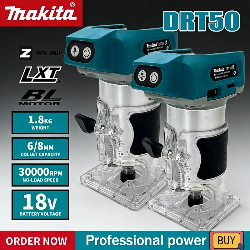 

Бесщеточный триммер Makita DRT50 18В, аккумуляторный фрезерный станок для обработки дерева, гравировальный инструмент