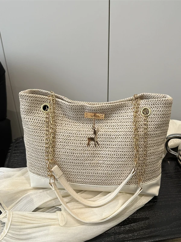 

Большая сумка-тоут Capaci St, женская модная сумка в стиле ретро, универсальная сумка-корзина на одно плечо, пригородная сумка