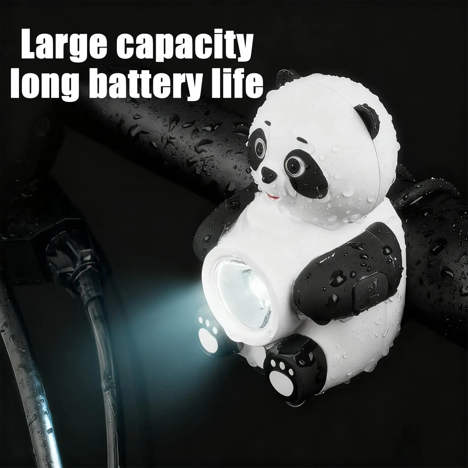 

Night Riding Safety Light Panda Shape Waterproof Portable Ornament Light For Night Riding For Family Enthusiast Men Women