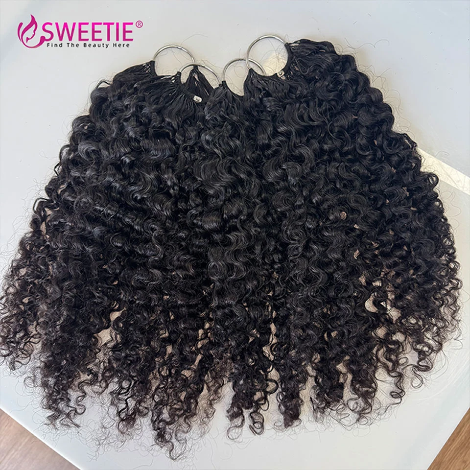 12A Crochet Echthaar Water Wave Feather Crochet 100% Echthaar für Frauen 60-300g Vorsortierte Crochet Haarbündel – Detail 3