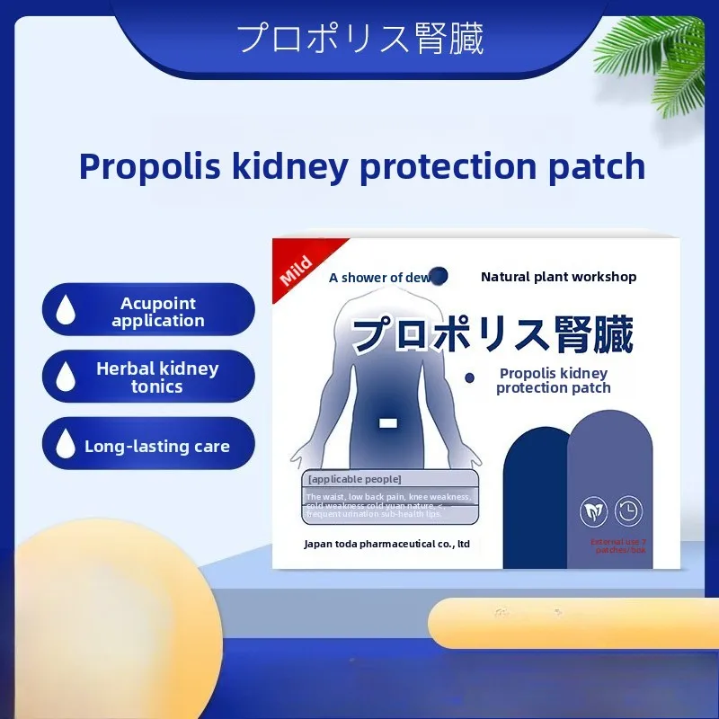

Propolis Kidney Warmth Patch - Relieves Back Pain, Weak Knees & Frequent Urination, Moxibustion Therapy for Energy