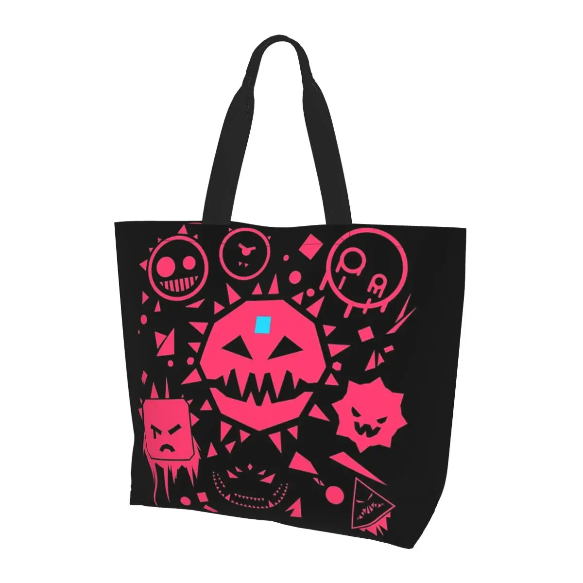 

Just Shapes And Beats Design Shopping Tote Bag Canvas Large Capacity Shoulder Bags Shopper Grocery Handbag for Women