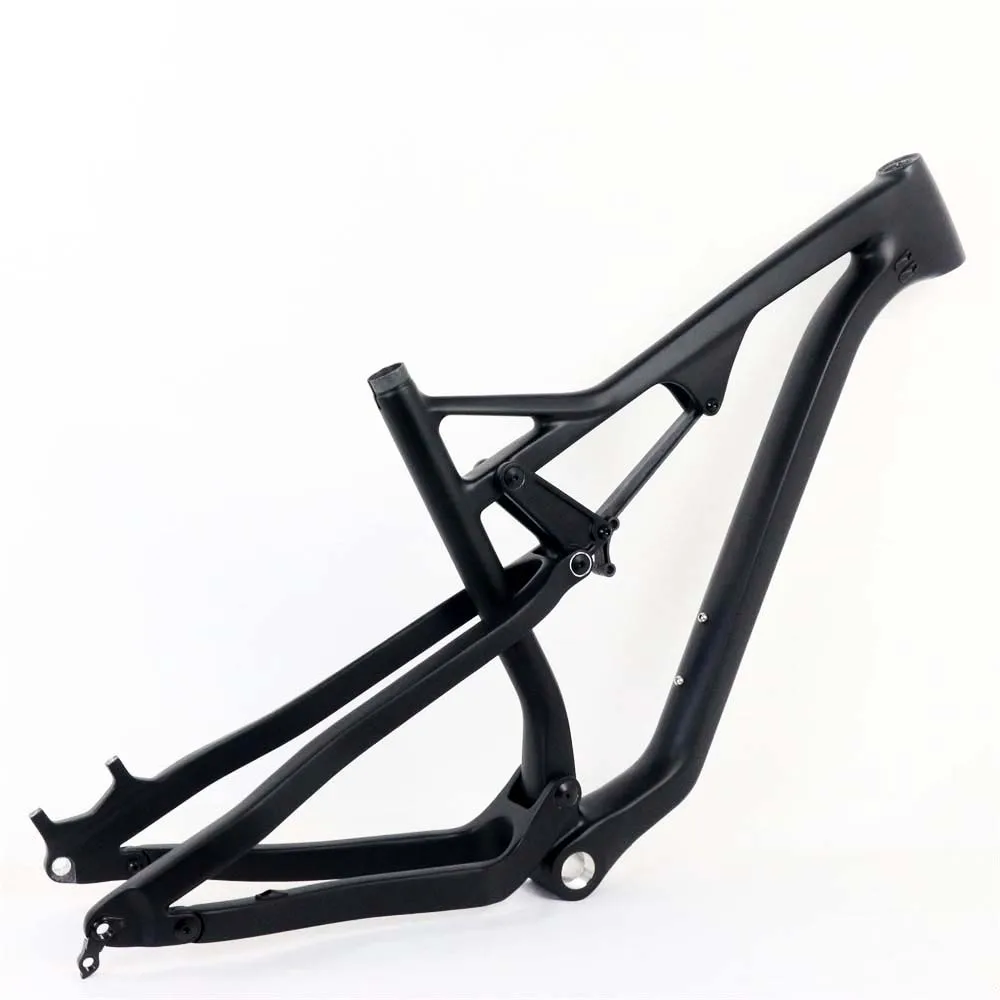 Double suspension frame 29 quadro carbono mtb 29 XC Travel 120mm Rear Shock 190*50mm Tire 2.4inch