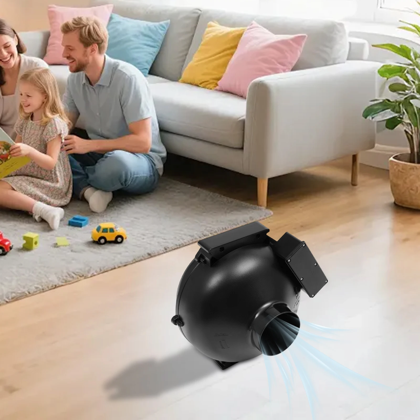 

Центробежный вентилятор 75 Вт, 4-дюймовый вентилятор, центробежный вентилятор с низким уровнем шума для различных вентиляционных приложений