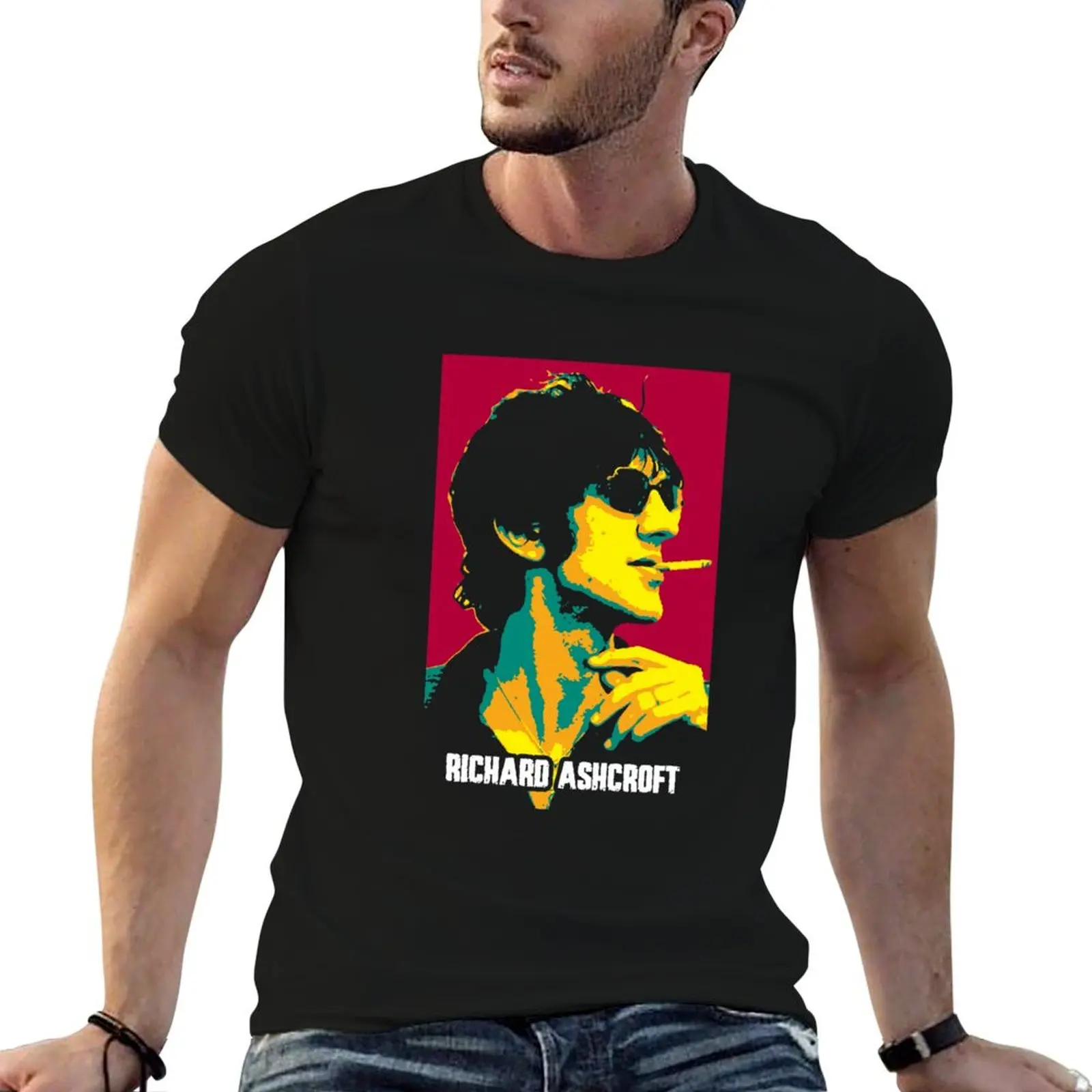 

Richard Ashcroft Lucky Man Richard Paul Ashcroft an English singer and songwriter T-Shirt vintage anime shirt tshirts for men