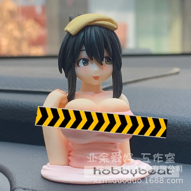 Genuine Kanako Figure Internet Celebrity Anime Motorcycle Car Desktop Ornament Girl Cute Girl Doll