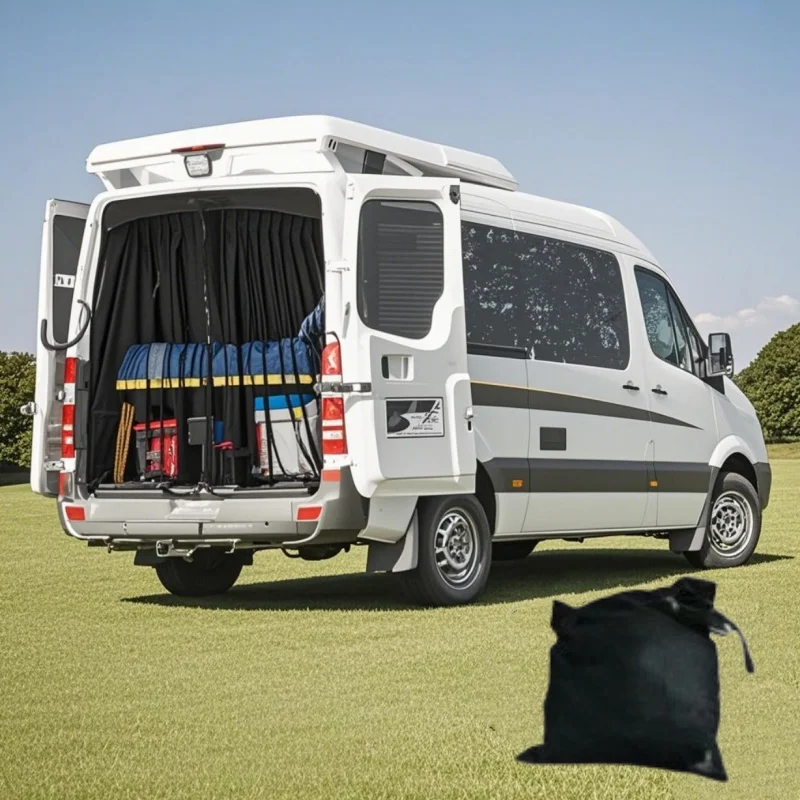 

For Mercedes Benz Sprinter Ford Transit Standard Roof Auto Rear Door Mosquito Flyscreen Mosquito Net With Center Zipper Closure