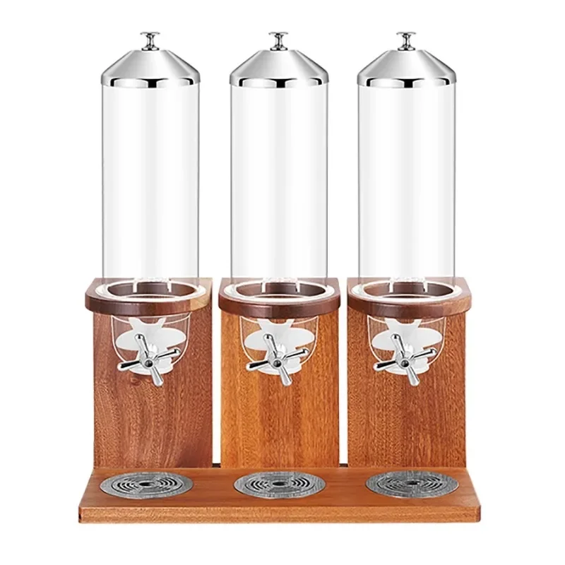 家庭用 220v ビュッフェレストランホテル無垢材シリアルマシンシリアルディスペンサー朝食ビュッフェシリアルディスペンサー