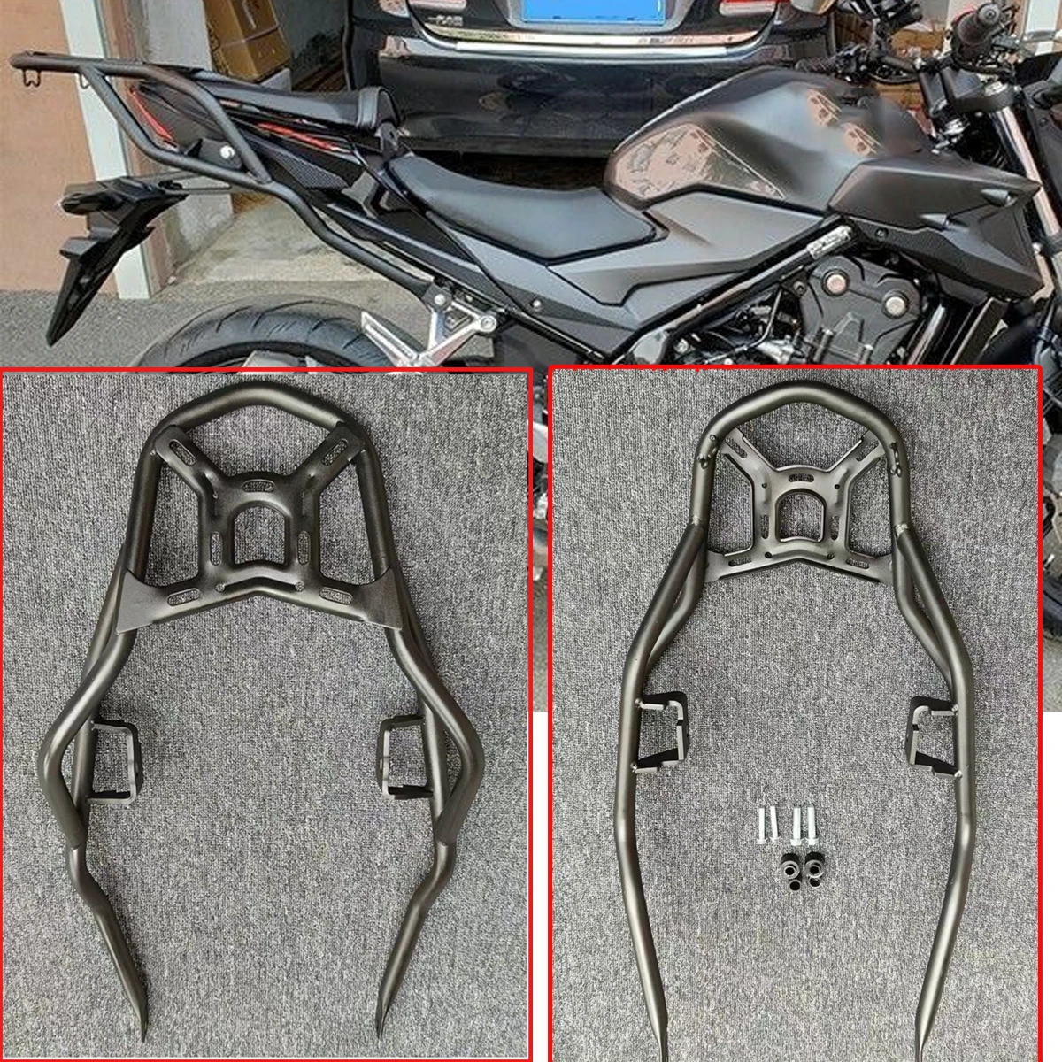 

Rear Rack Luggage Bracket Shelf Tailbox Support Motorcycle Accessories Fit For HONDA CB500F CB500R CB400F CB400F/500F/500R