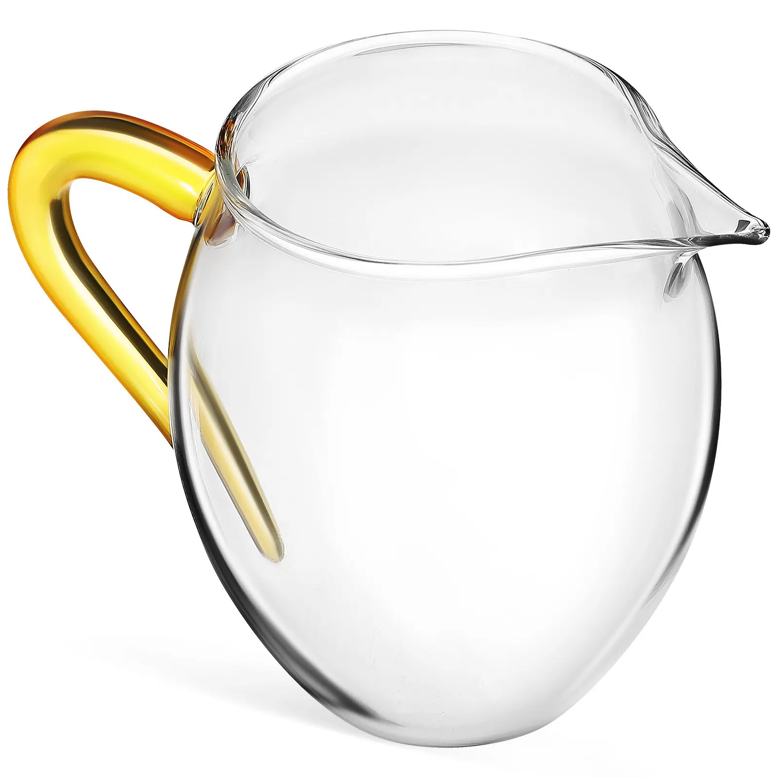 Glass Tea Public Pitcher Cup Small 300Ml Clear Heat Resistant V-Shaped Spout Anti-Scald Handle Kitchen Tea Pot