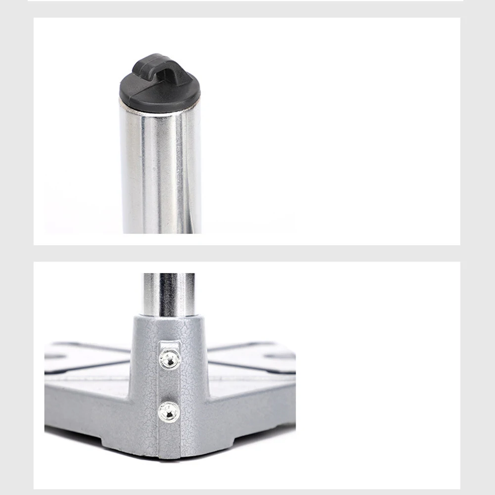 Adjustable Drill Stand Electric Drill Holder Drilling Clamp Stand Easy To Use Push Rod Rotary Tool Compatible Adjustable