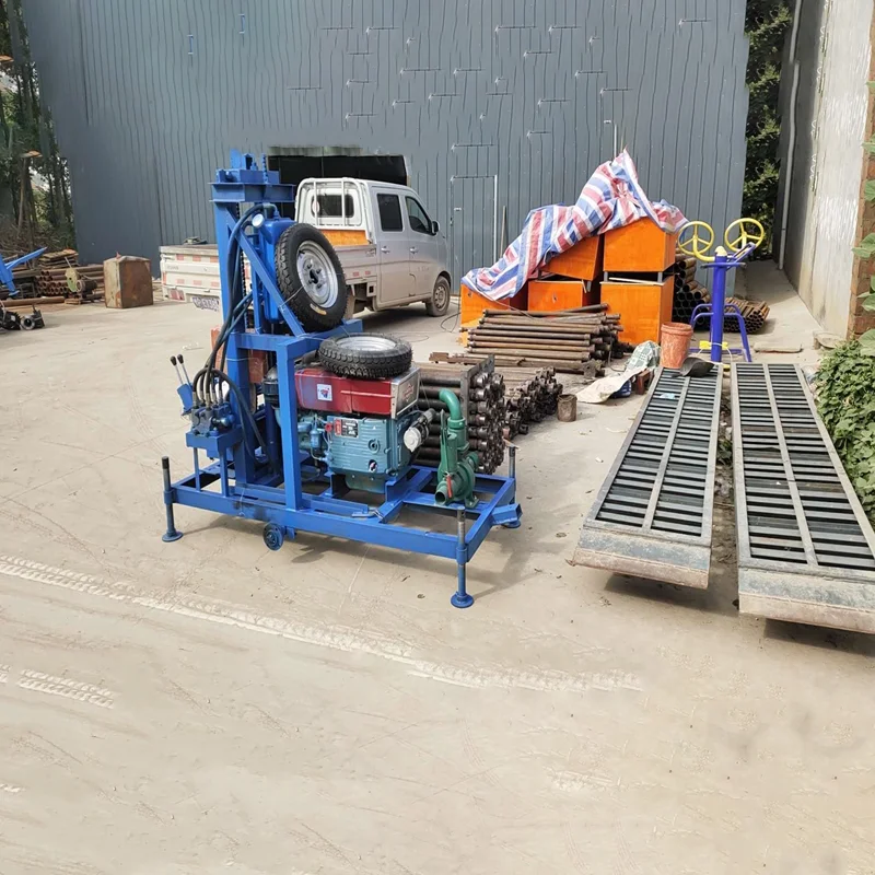 2025Hot vente plate-forme d'eau 150M plate-forme de forage de puits une perceuse de puits diesel Machine de forage de puits diesel à roues