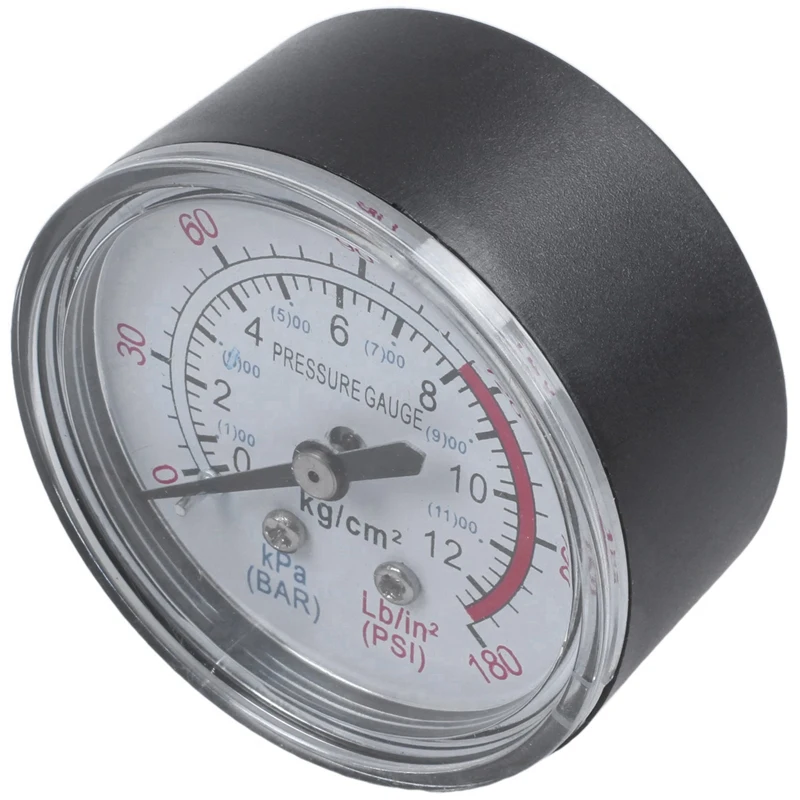 Горячий TTKK 2X круглый 0-180 фунтов на квадратный дюйм, диаметр 13 мм 1/4BSP, воздушный манометр компаратора, черный