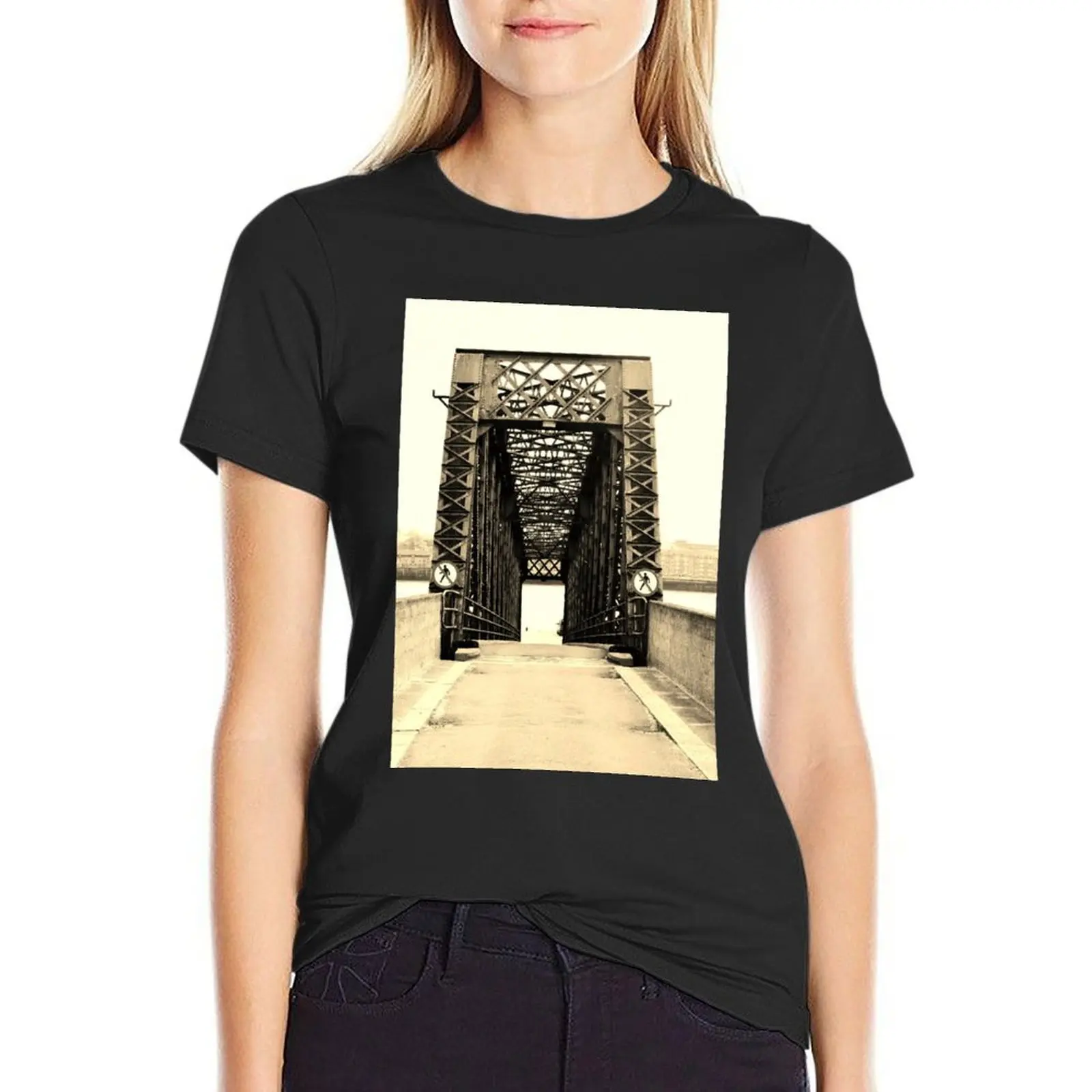 

A bridge in Tilbury, Essex, England T-Shirt hippie clothes sublime clothes for Women