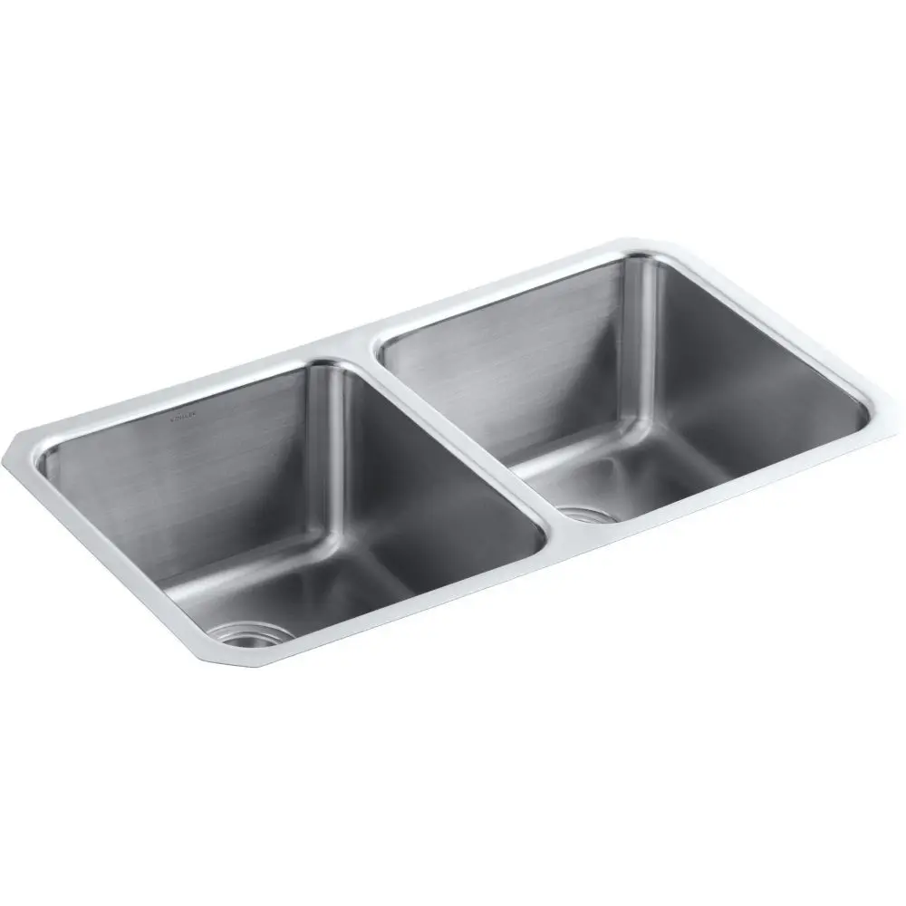 

UndertoneR PreserveTM 311 2 x 18 x 93 4 undermount doubleequal bowl kitchen sink