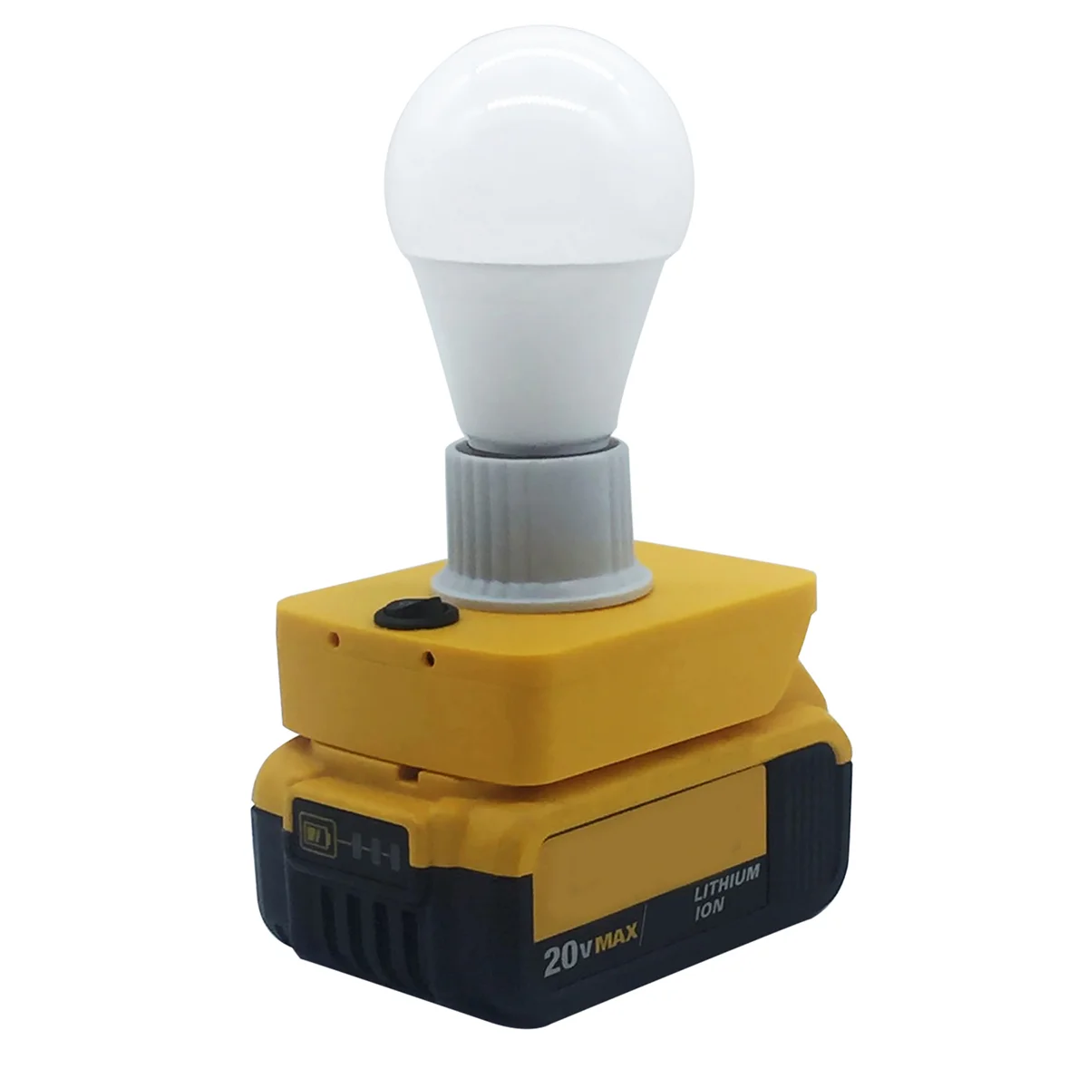 Portable E27 Bulb LED Light for Dewalt 18V 20V DCB Series Lithium Battery DCB180 DCB182 DCB200 DCB606 DCB609