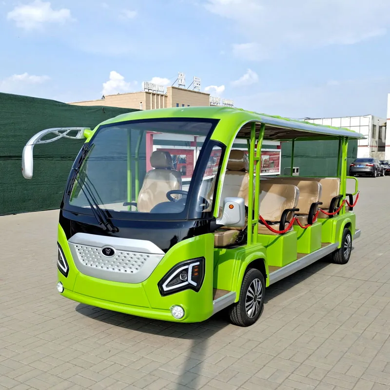 The Third Generation Of 8-14 Seats New Electric Sightseeing Ferry Car With Door Tourist Electric Sightseeing Bus