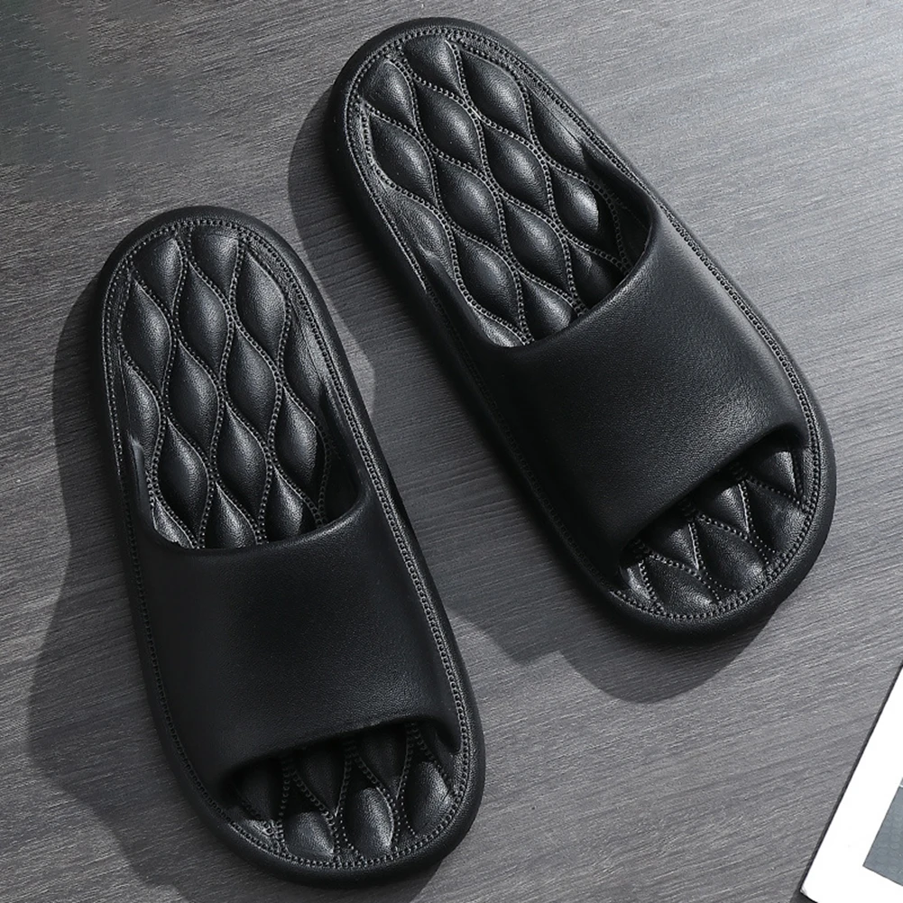 

Summer Flip Flops Solid Color Thick Platform Slippers Non Slip Summer Cloud Slides EVA Indoor Home Sandals for Men Women