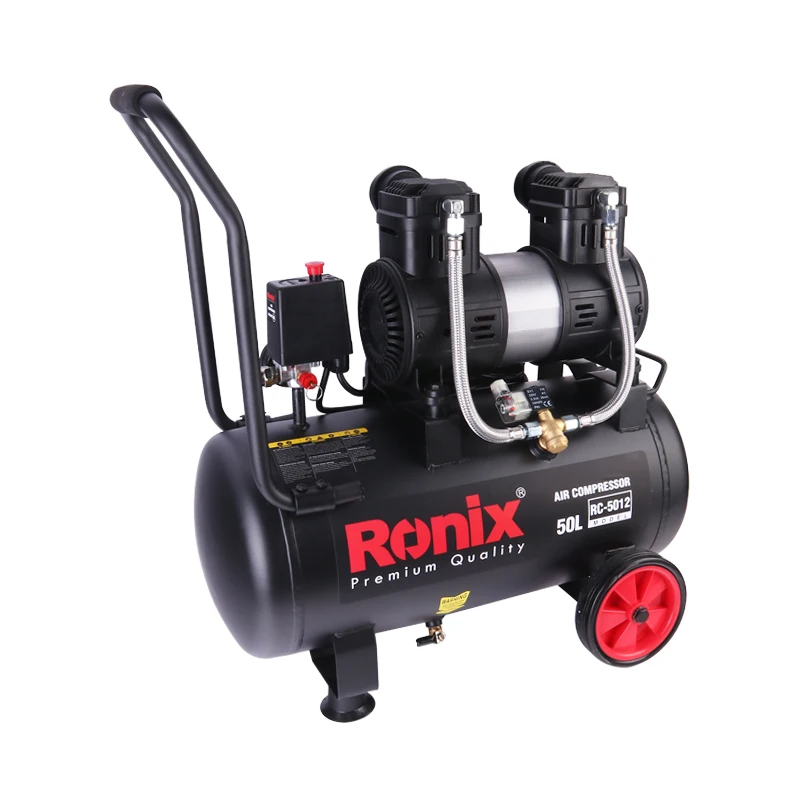 YYHC RC-5012 Model Oilless Large Head Mini Portable 220V 2.2Hp 50L Industrial Oil Free Silent Air Compressor